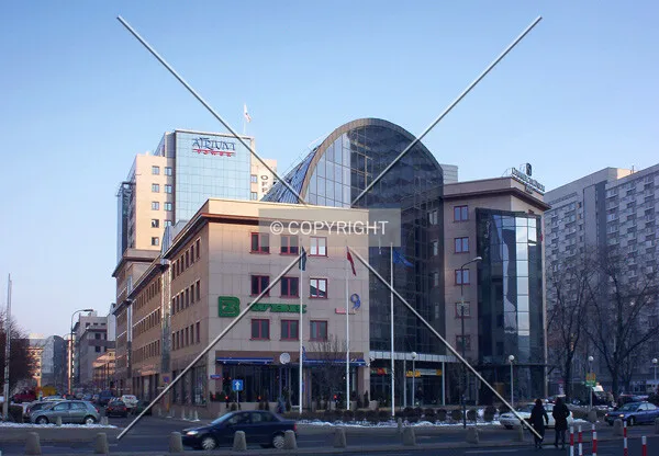 Atrium building viewed from the south