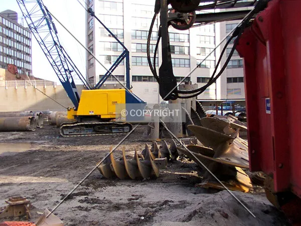 Site during foundation work - 1 Dec 2001