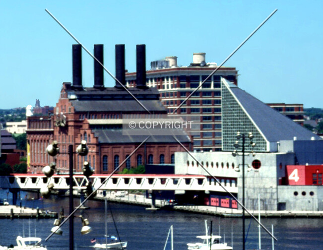 View from the southwest with the Candler Building and the National Aquarium