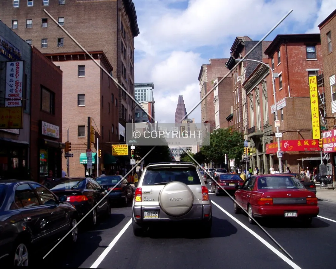 Looking west from North 9th Street in Chinatown