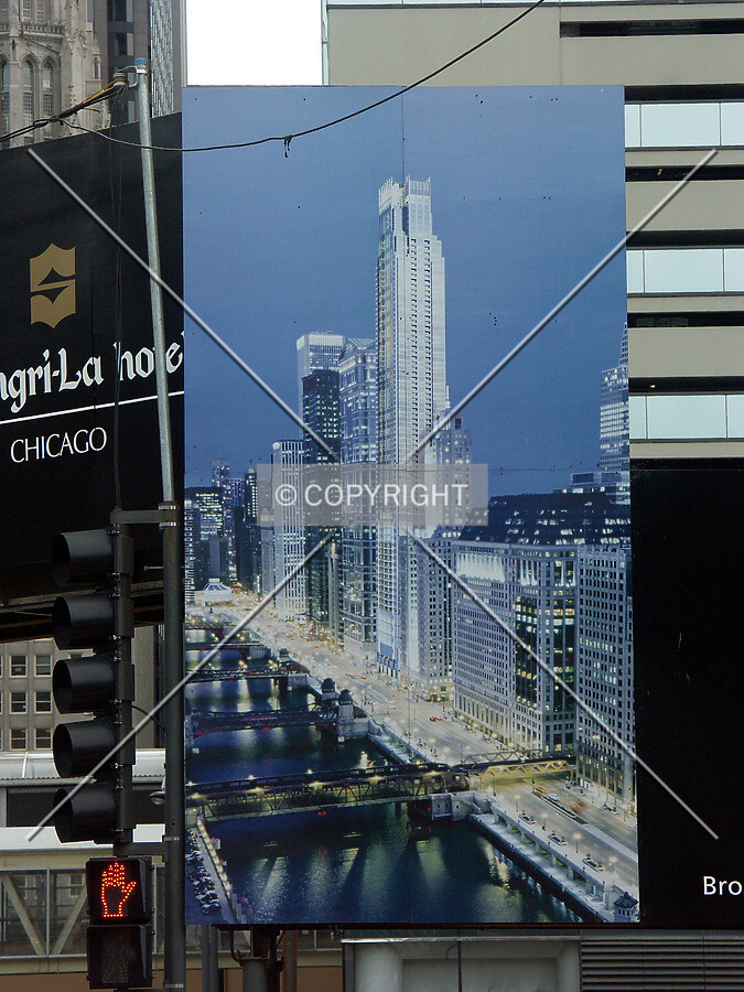 Rendering posted at construction site in 2006.