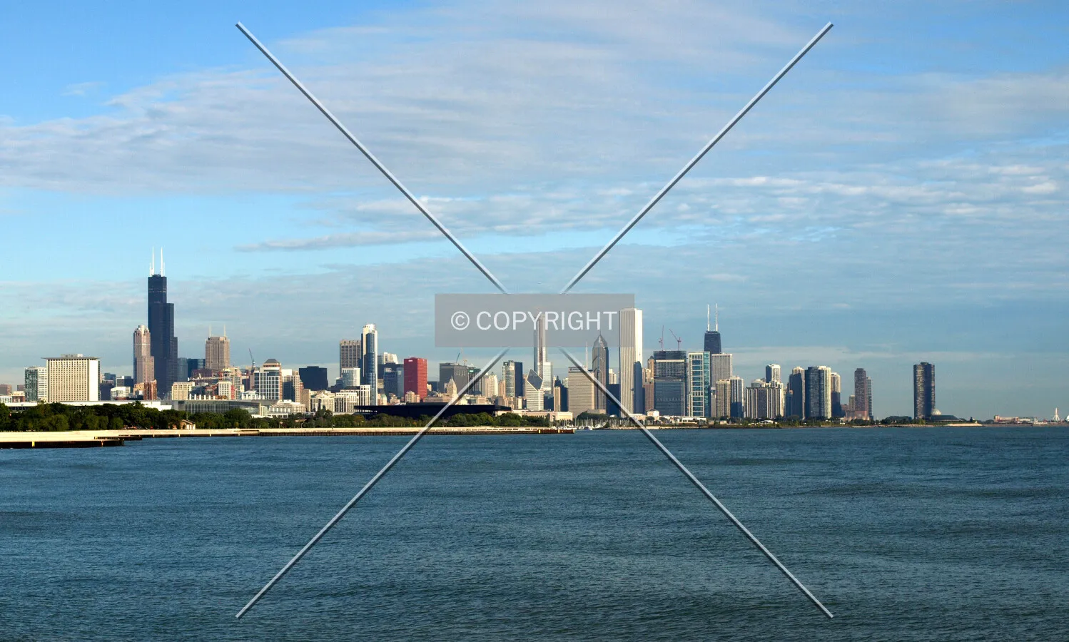 Skyline view from the southeast