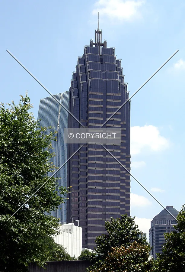 Looking southeast from West Peachtree Street NW