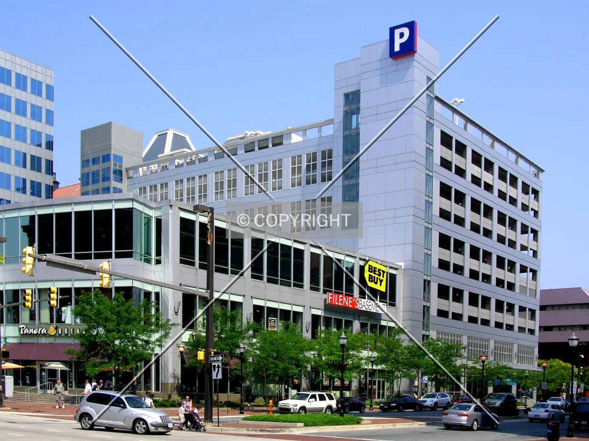 From East Pratt Street to the southeast