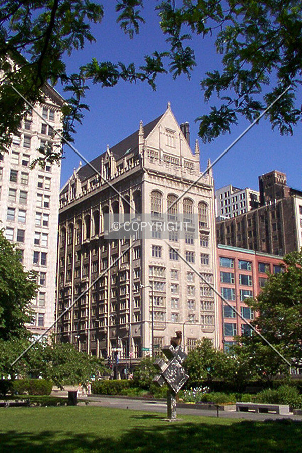 View from the Art Institute garden