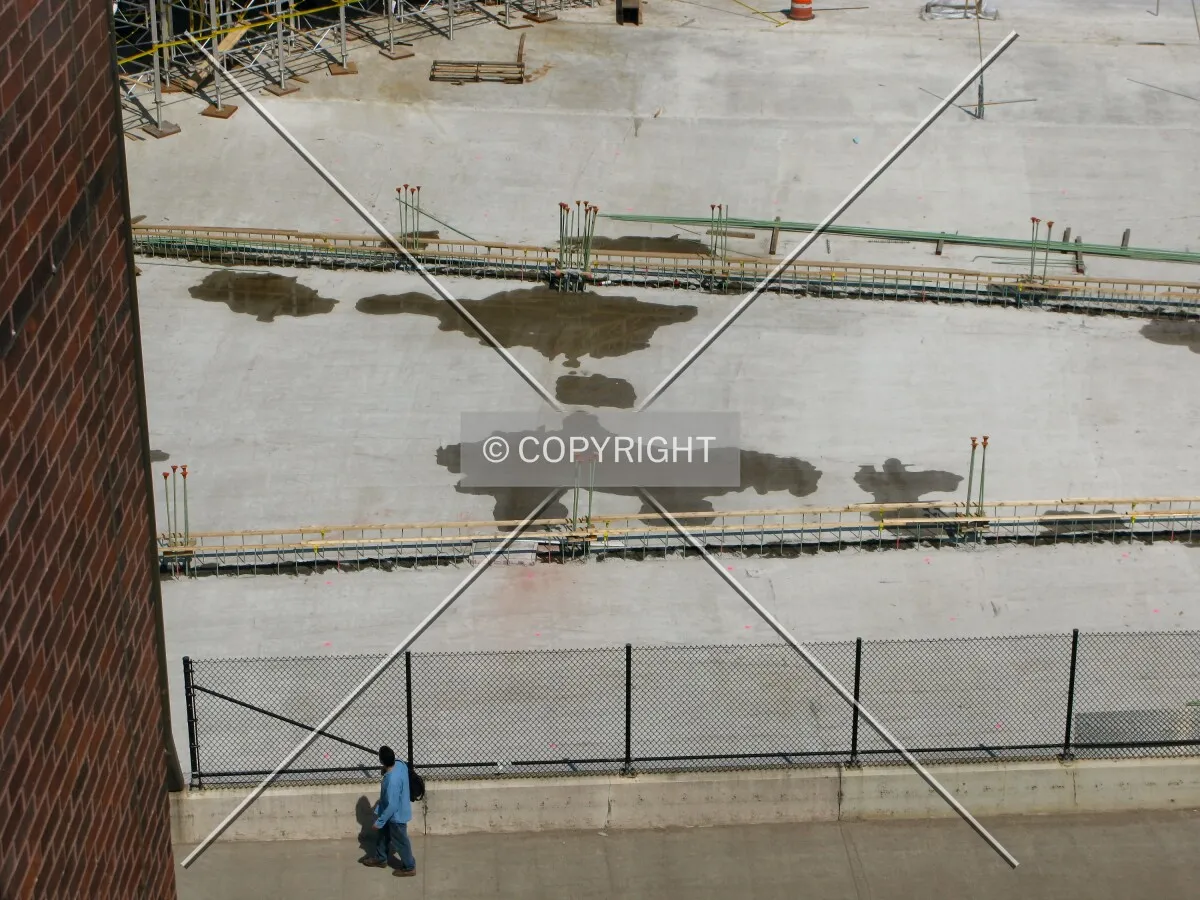 Concrete mat for the 7th Street plaza