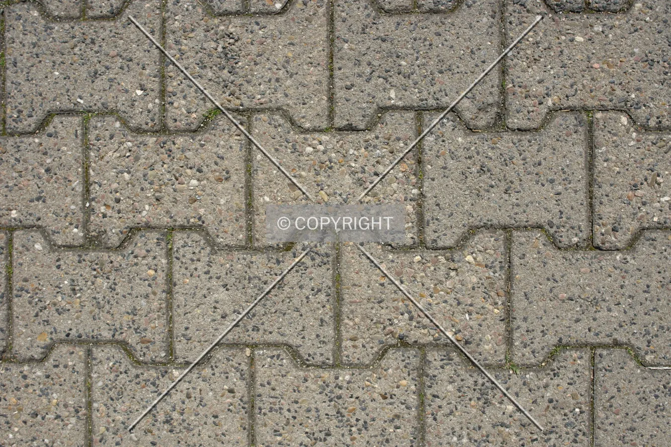 Cobblestone pavement