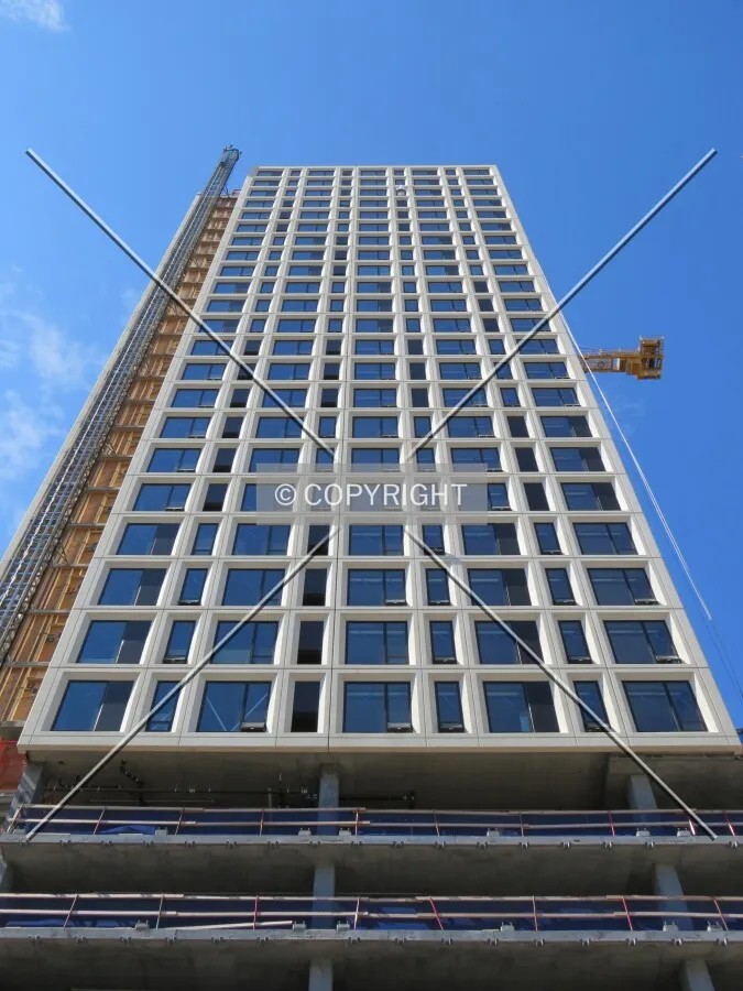 Looking up from 4th Street South