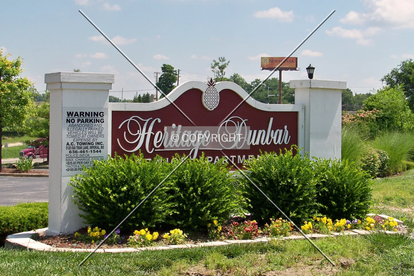 Sign from the southwest
