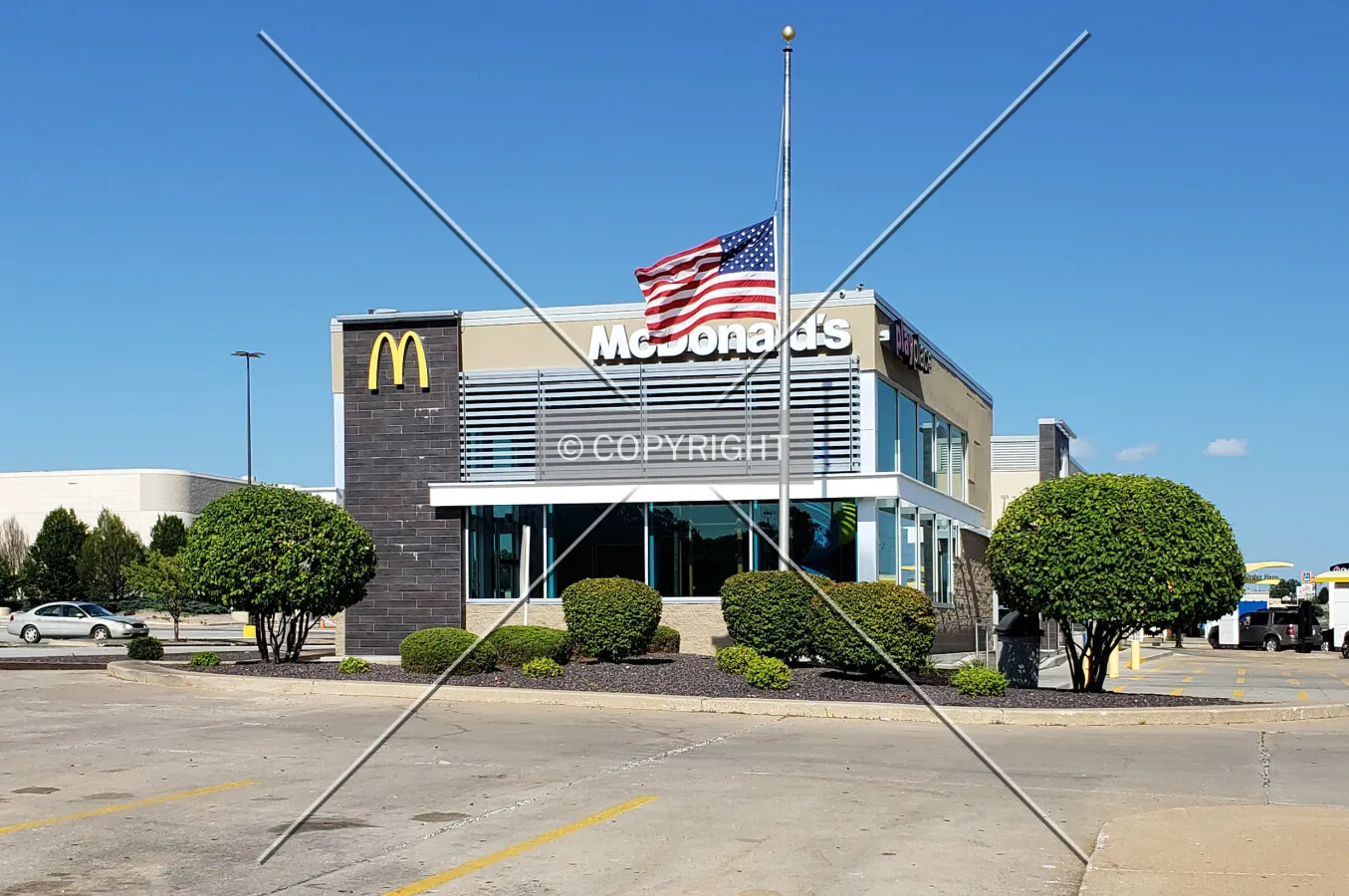 View from the southwest; July 20, 2019
