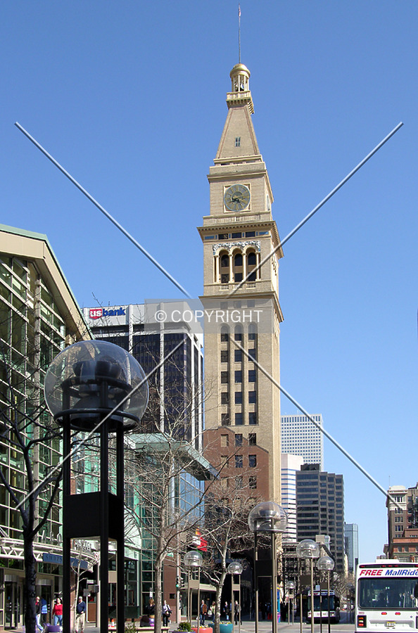 Looking northeast from the 16th Street Mall