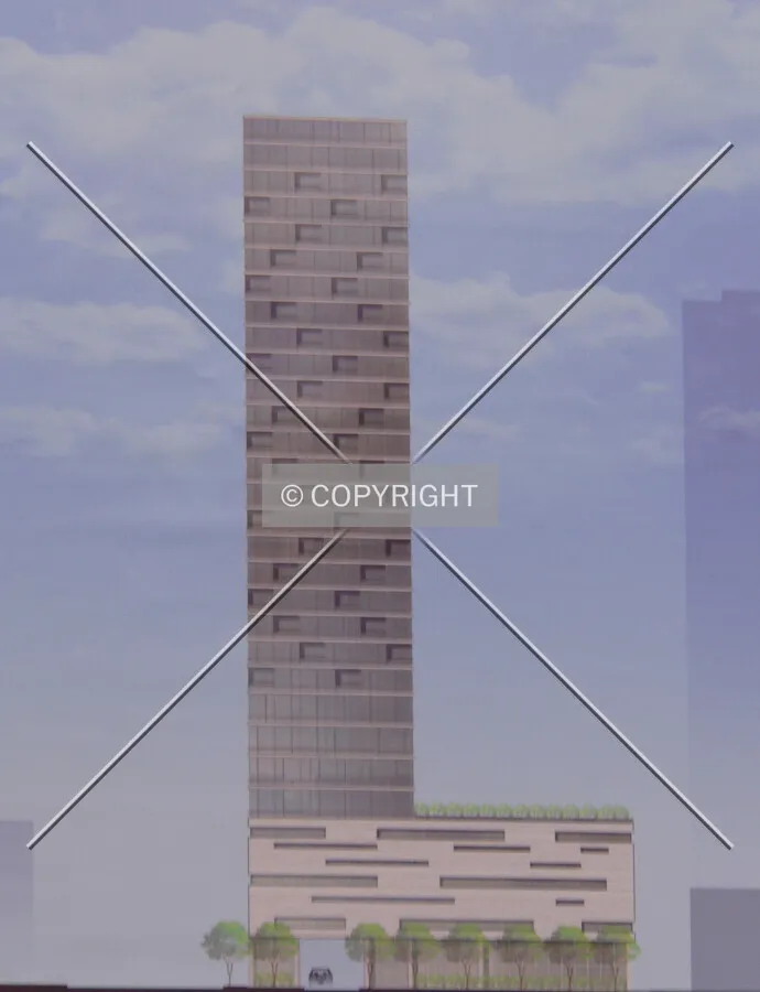 Photo of the building rendering