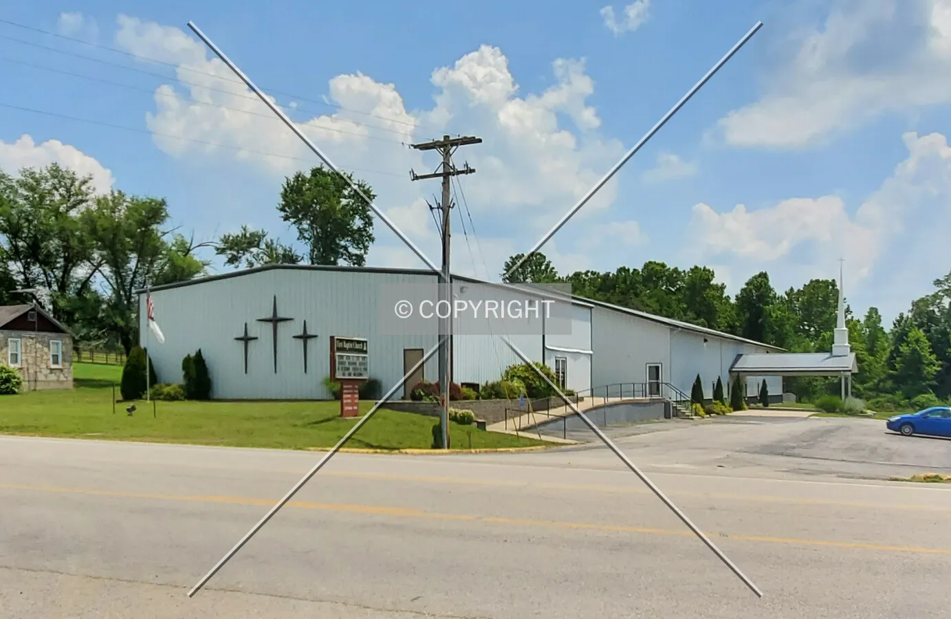 Northwest view; July 5, 2020