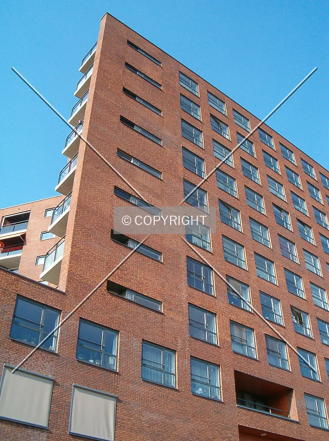 Looking up from the southwest