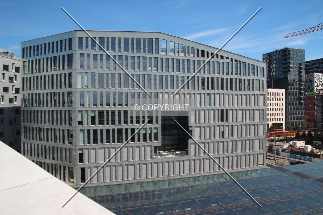 Elevated view from Oslo Opera House