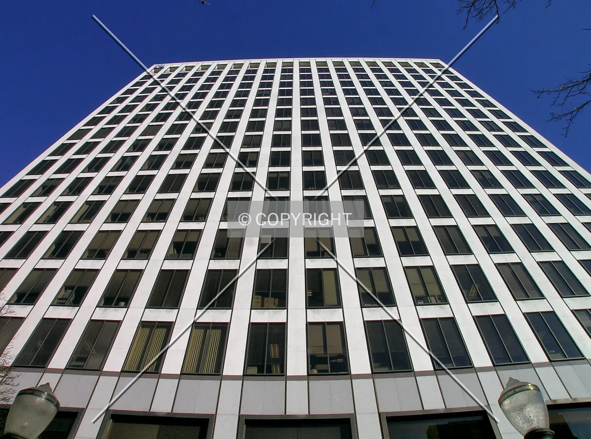 Looking up the southern facade