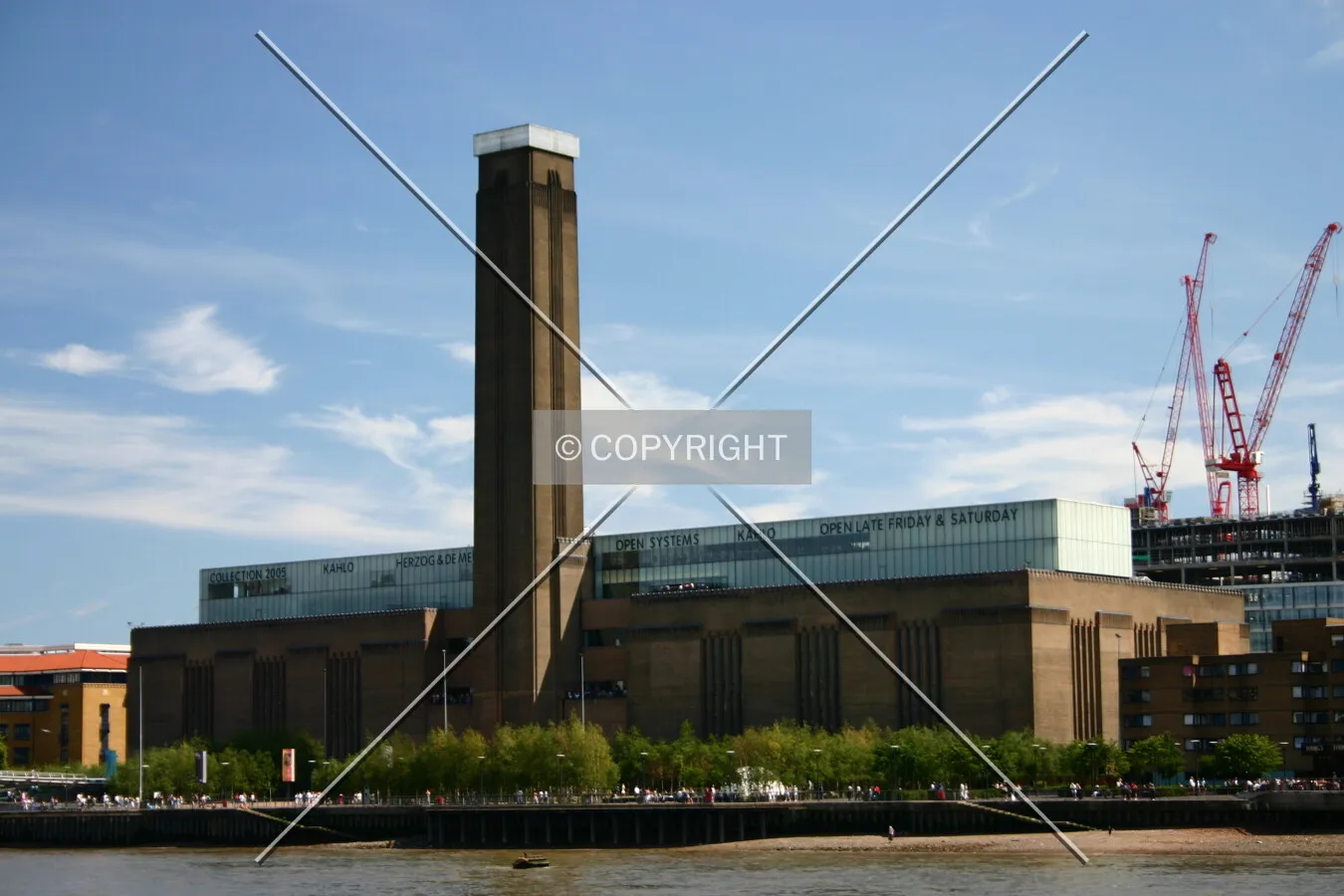 View from across the Thames