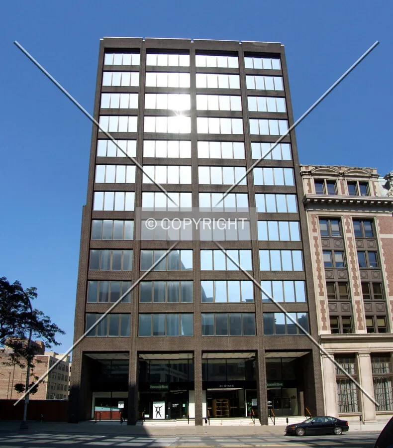 View from the southwest across State Street