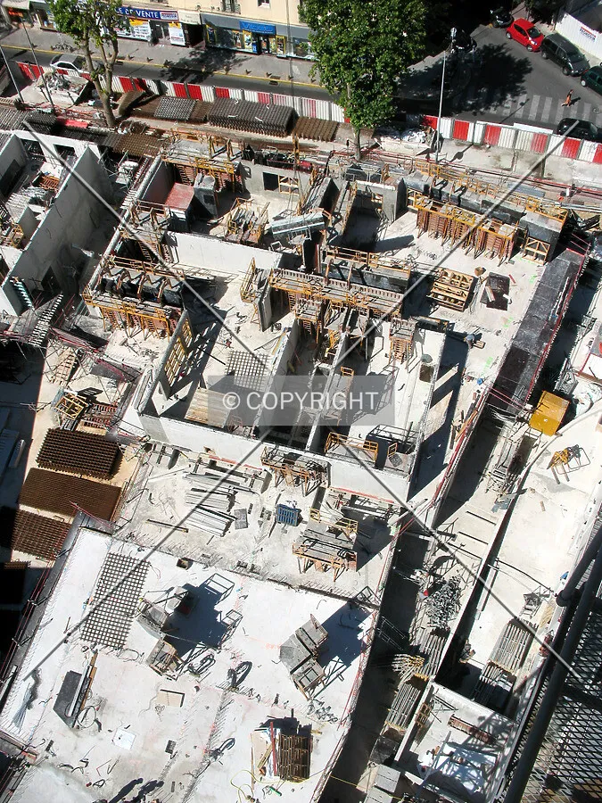 North side from the tower crane