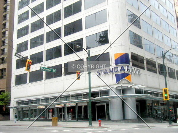 Taken from car driving down Dunsmuir Street