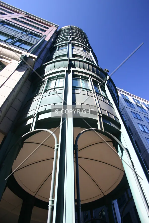 Up a turret from Bishopsgate