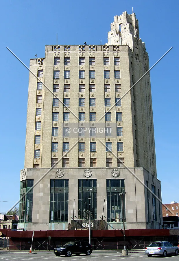 View from the northeast across Main Avenue