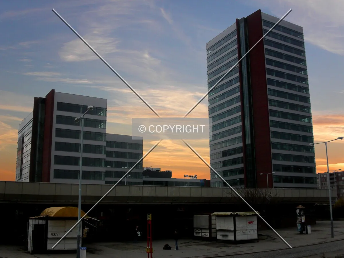 The complex at dusk