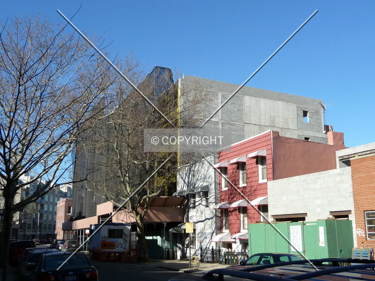 View from the east along Powers Street