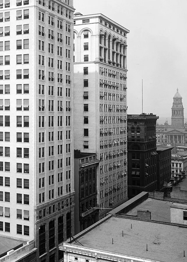 Vintage view from the southwest