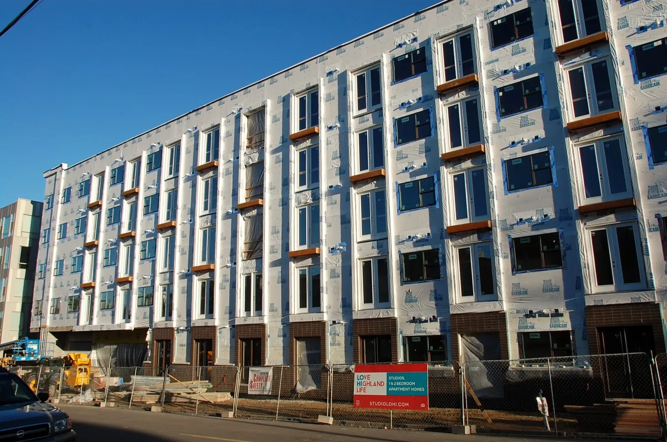 Looking northeast