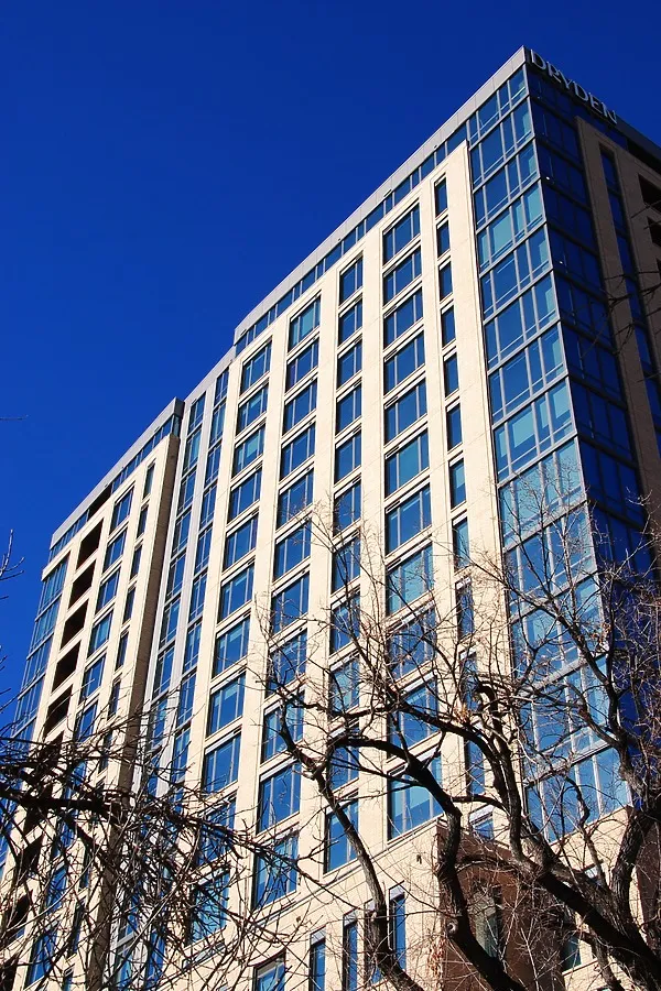 Looking up from the southeast