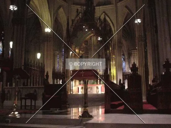 View inside the beautiful church