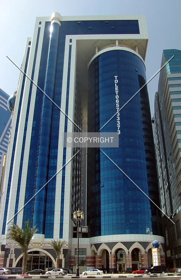 View from across Corniche Road