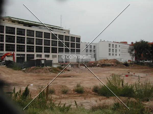 View of one of the low rises that will be joined with the skyscraper