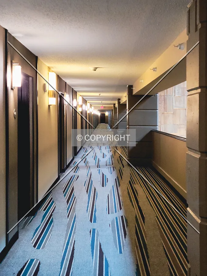 Fourth floor hallway; July 4, 2021