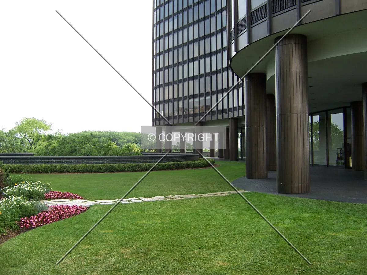 Looking north along the west side of the tower base
