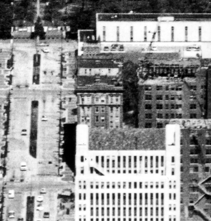 View from the southeast along 20th Street
