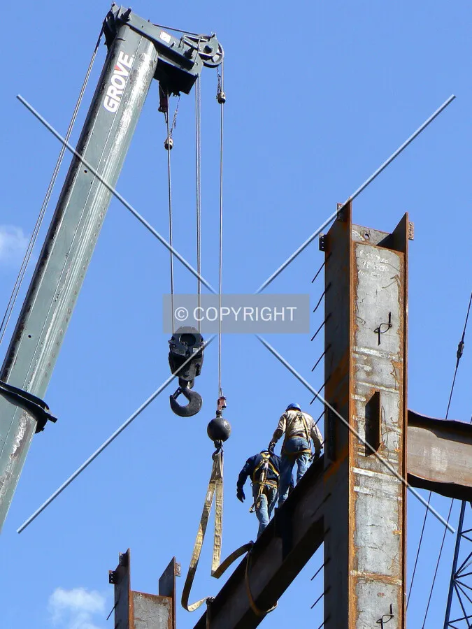 Looking to the crane