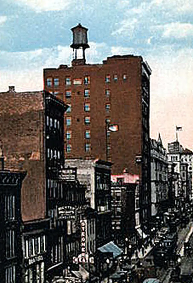 Vintage view from the southwest