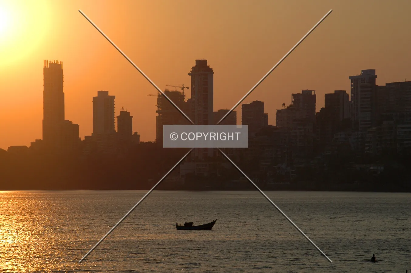 Sunset over Malabar Hill