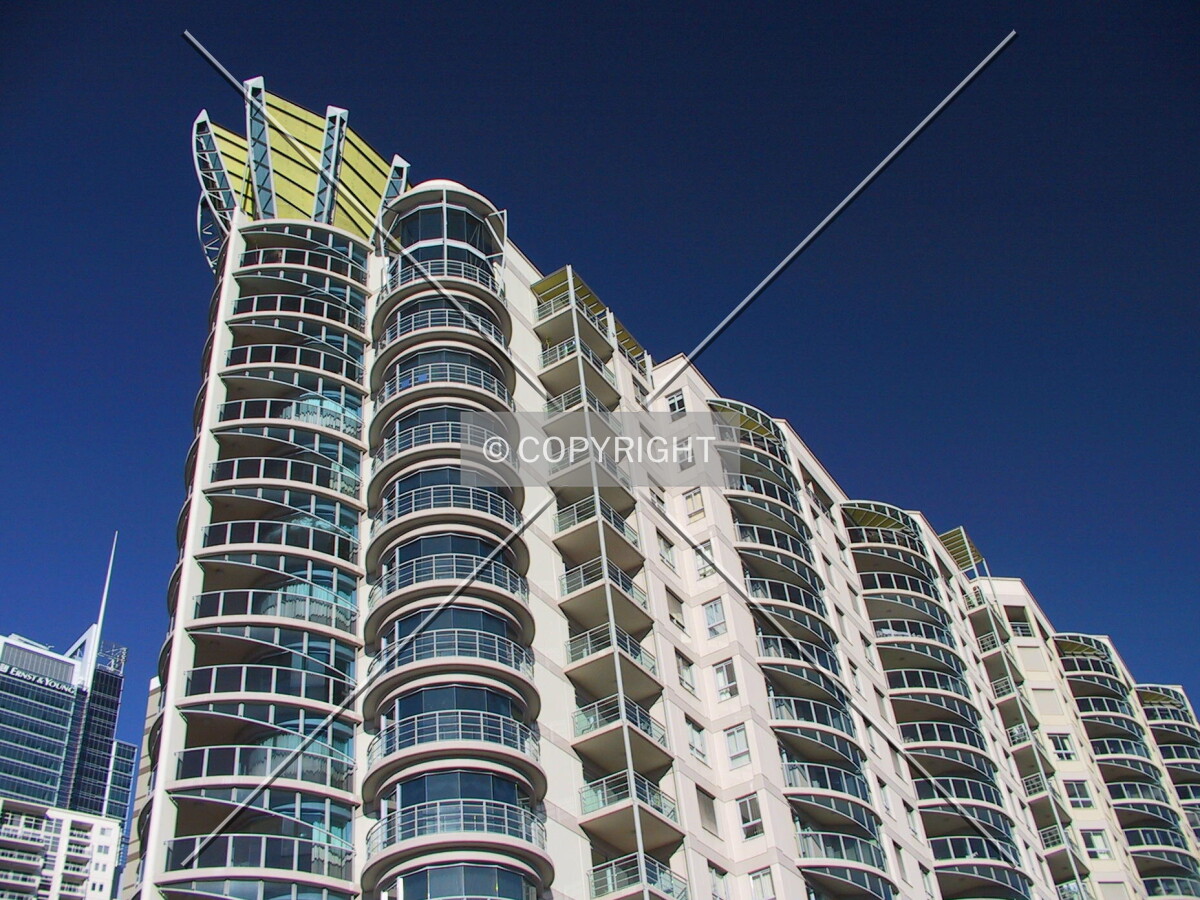 Looking up from Harbour Street footbridge