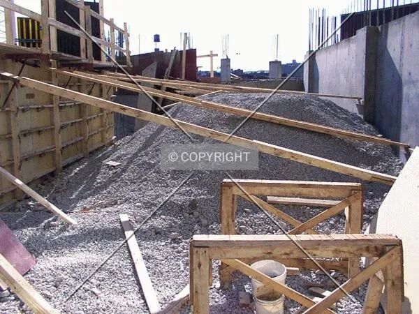 Wall and shoring