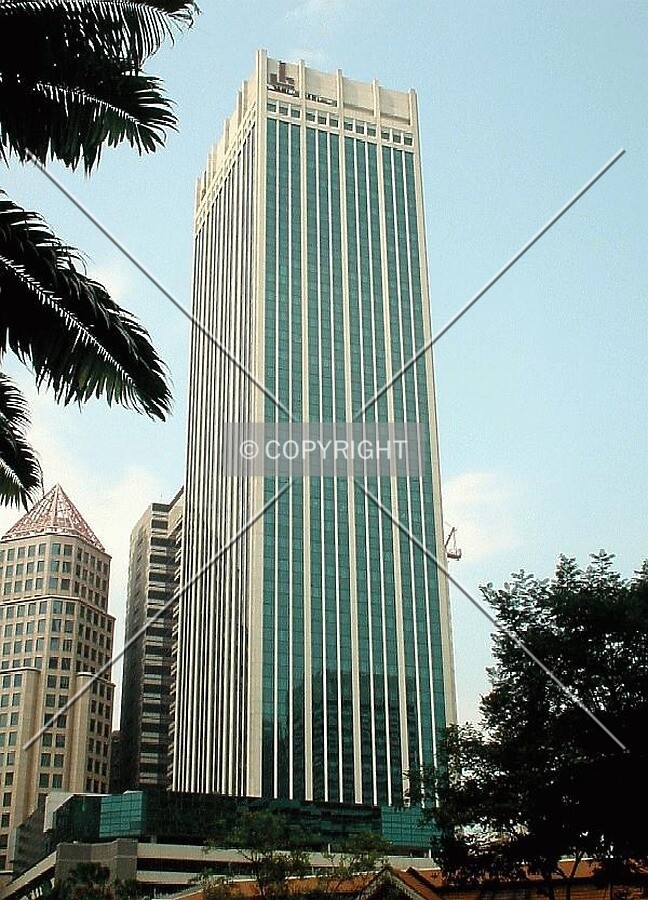 South facade as seen from Robinson Road