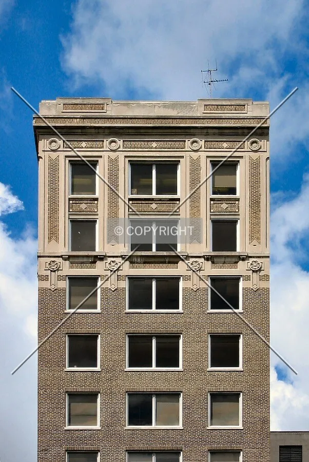 Top of the building from the east