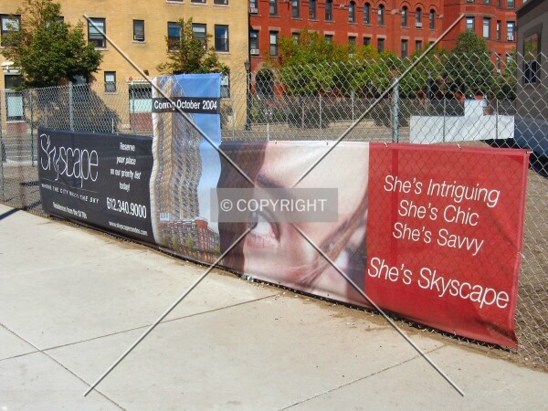 Project banner along 10th Street