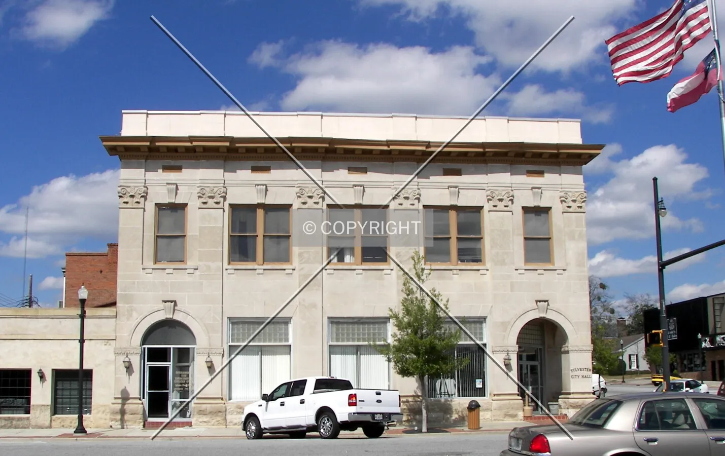 View from the south on Front Street
