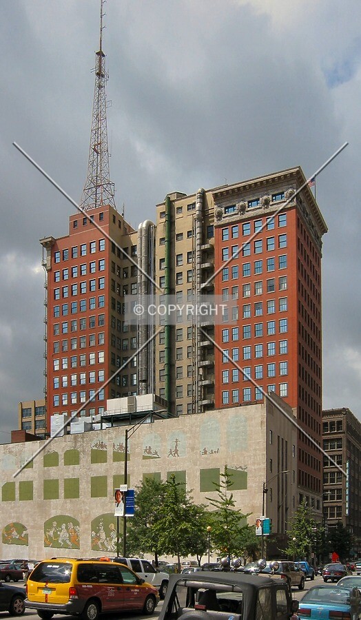 View to the west from Pennsylvania Street