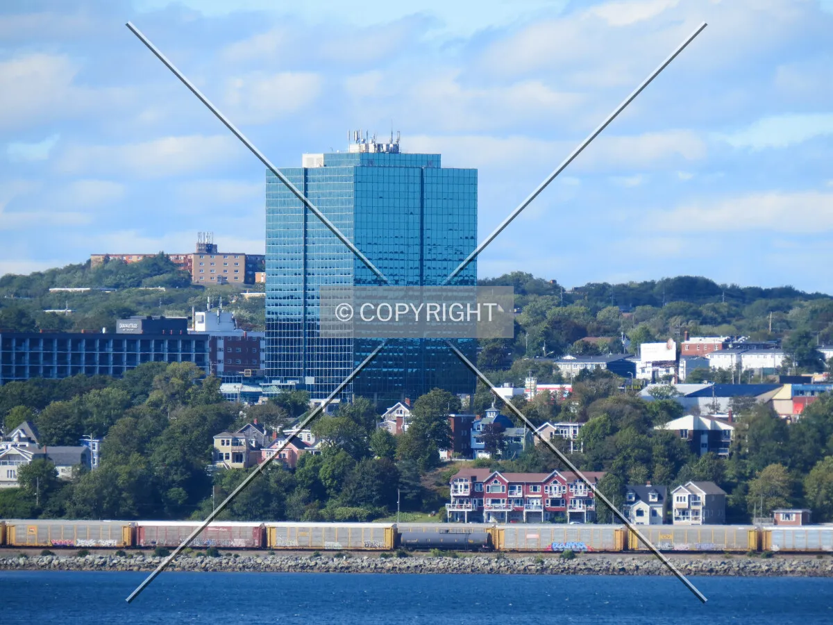Distant view across Halifax harbour