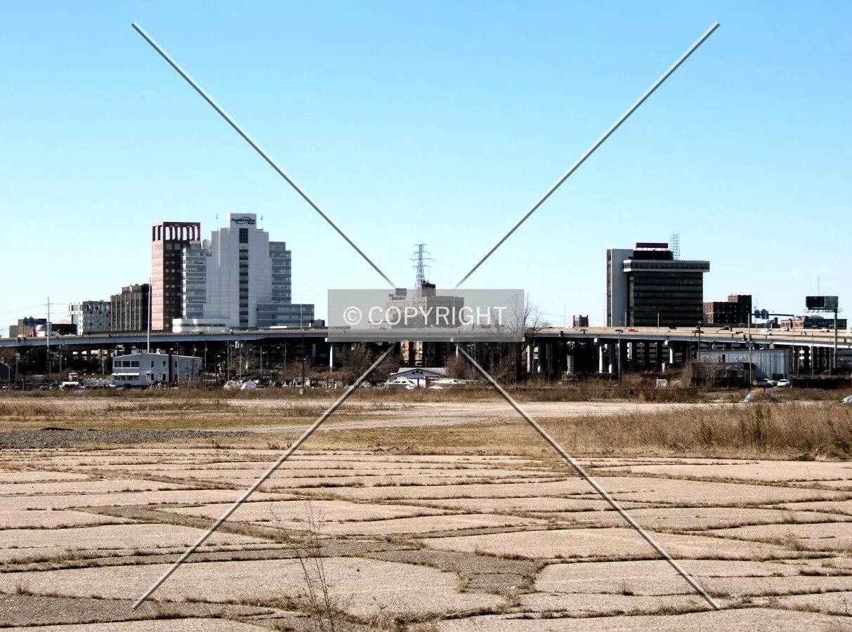 Downtown from the southeast