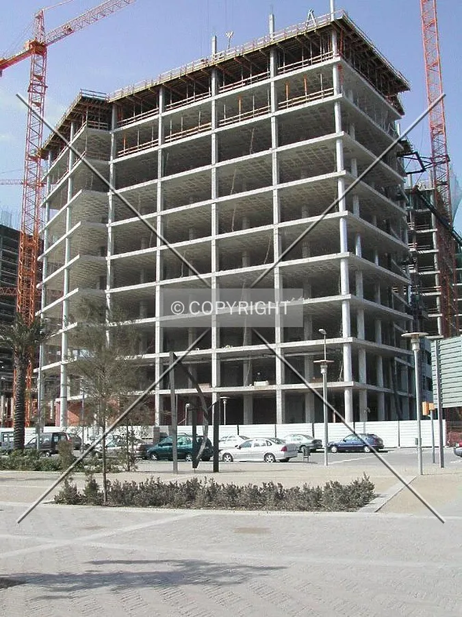 View of the facade to Diagonal Mar Park